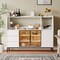 Edge Collections -White-Stylish Multi-Functional Sideboard for Wine and Tableware Storage-1 pcs